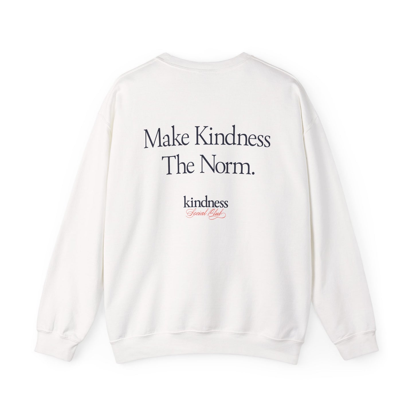 Make Kindness The Norm Unisex Crew Sweatshirt (Reg KSC Light) - By: Favio Moreno