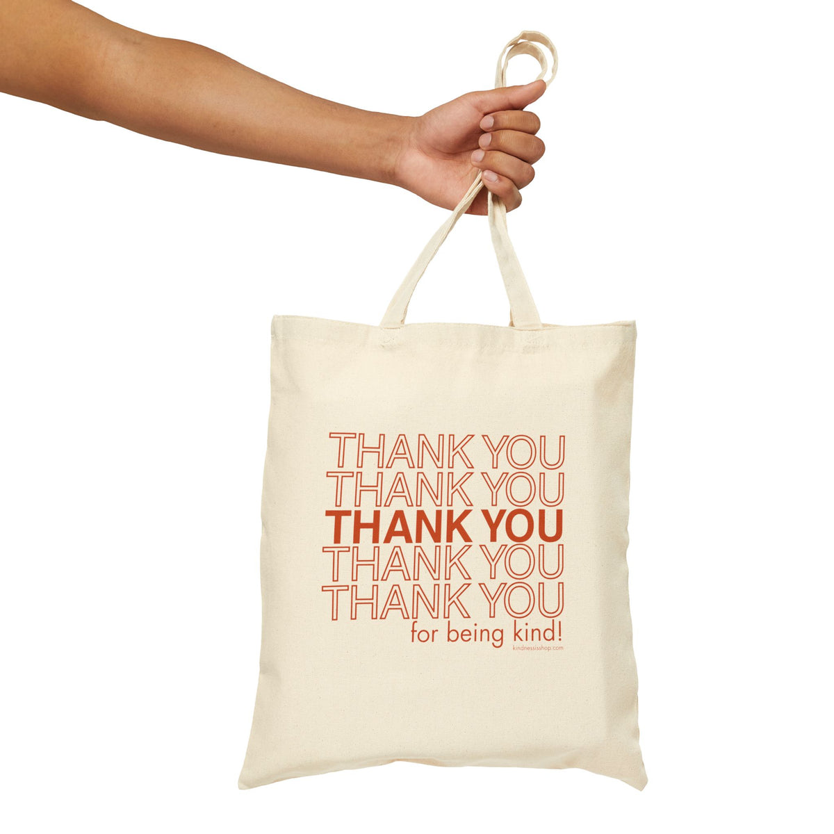 Thank You For Being Kind Canvas Tote Bag