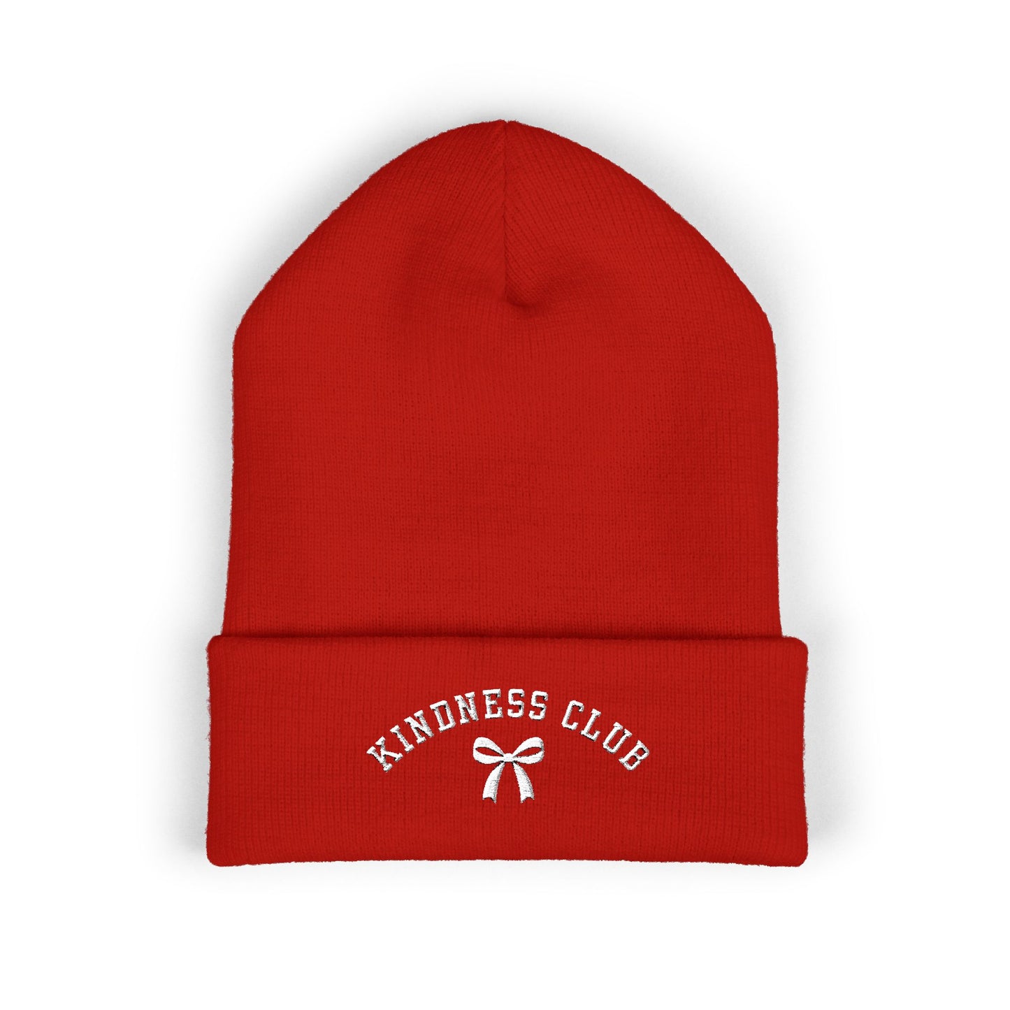 Kindness Club Varsity Embroidered Beanie