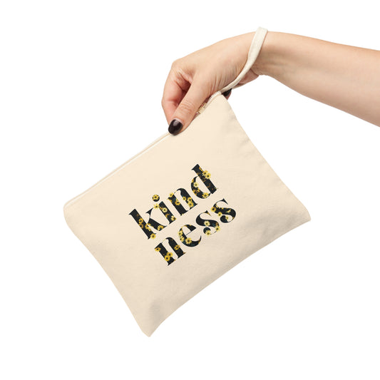 In Bloom By: AMR -  Canvas Zipper Accessory Bag