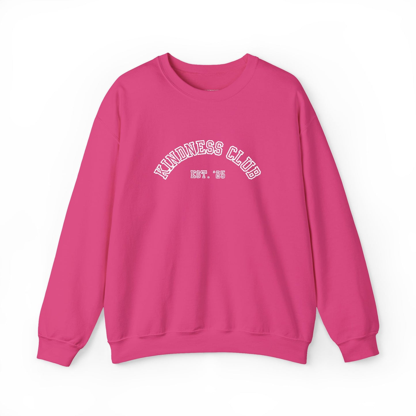 Kindness Club Varsity Embroidered Crewneck Sweatshirt
