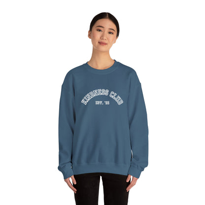 Kindness Club Varsity Embroidered Crewneck Sweatshirt