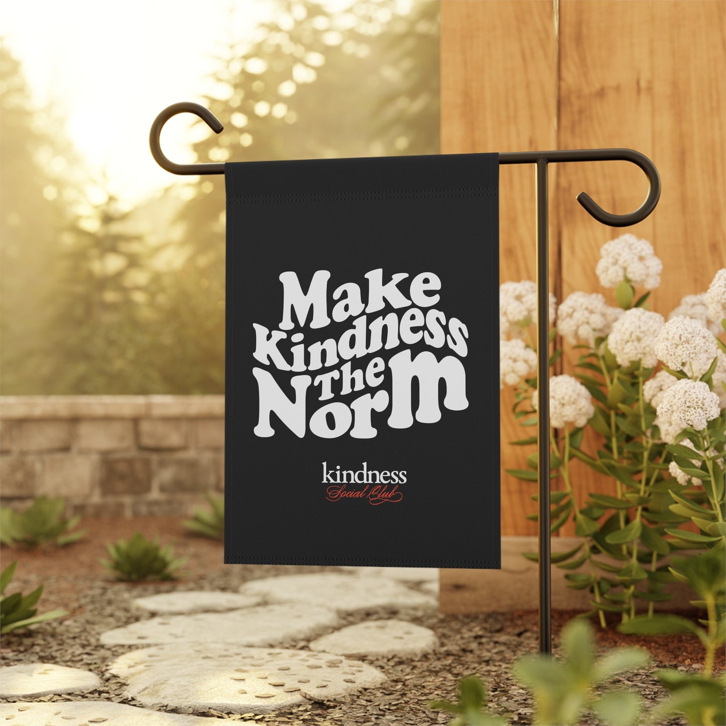 Make Kindness the Norm Garden Flag (Wavy, KSC)  – By: Favio Moreno