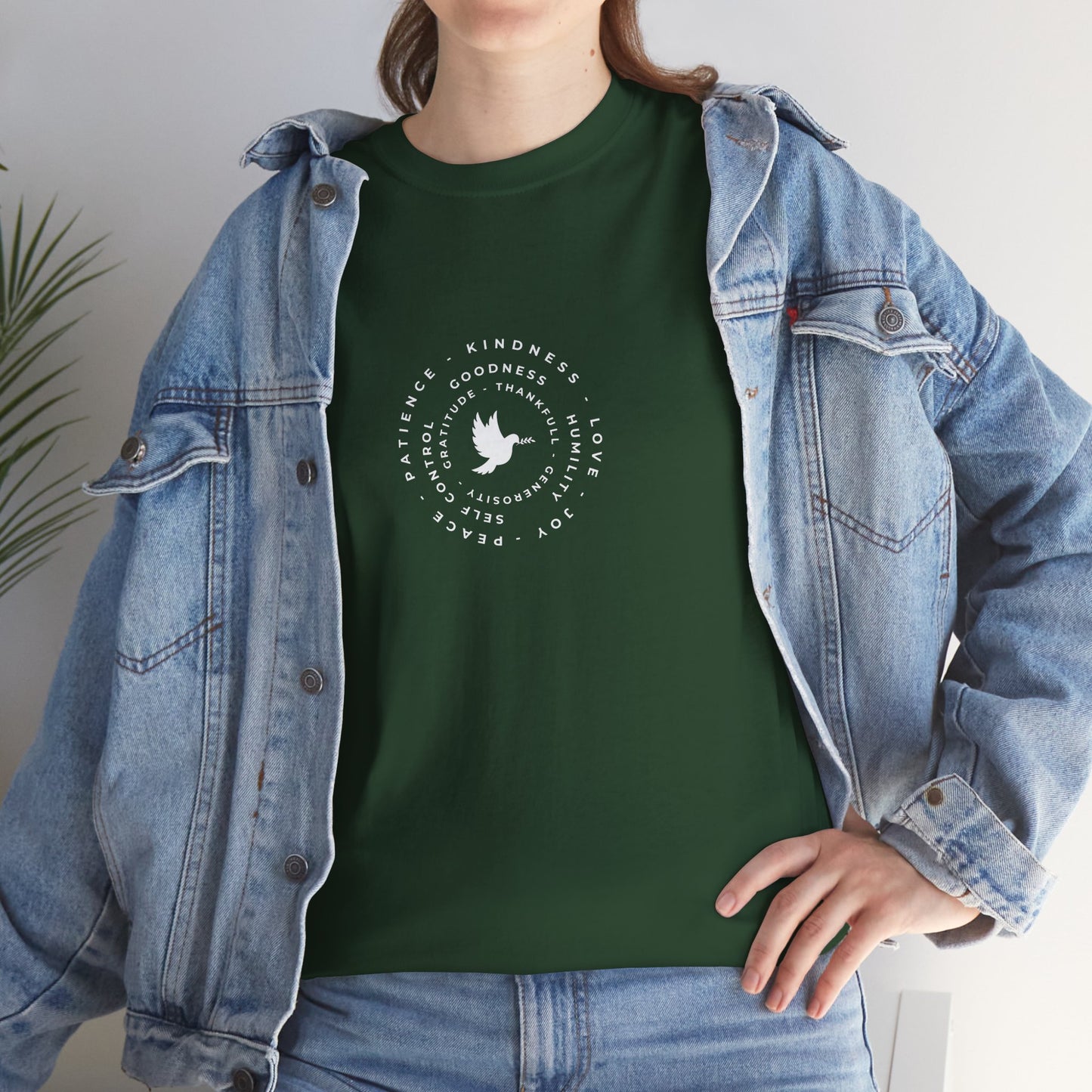 Peace Dove Circle Graphic Tee — "Be Kind To One Another"