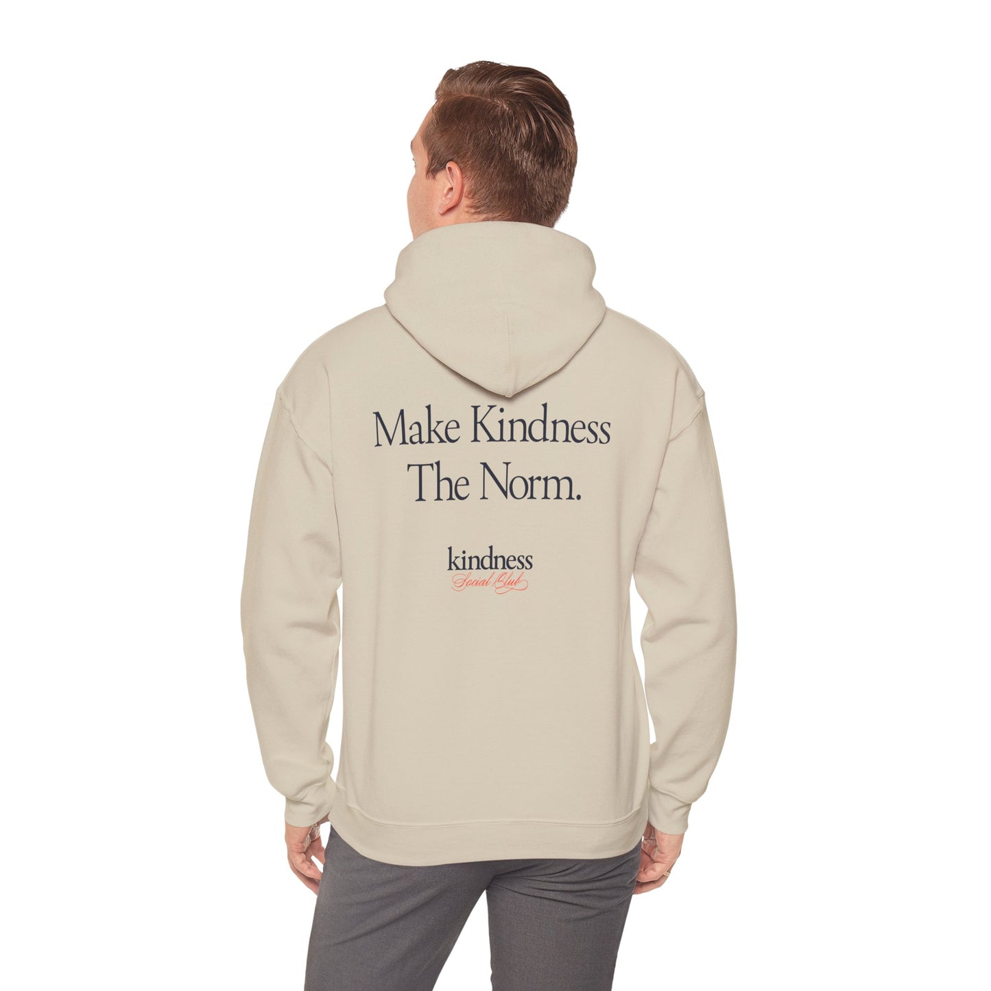Make Kindness The Norm Unisex Adult Hoodie (Reg KSC Light) - By: Favio Moreno