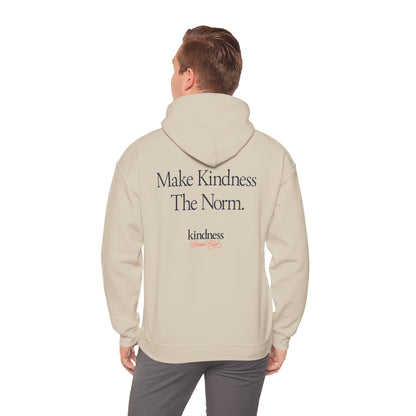 Make Kindness The Norm Unisex Adult Hoodie (Reg KSC Light) - By: Favio Moreno