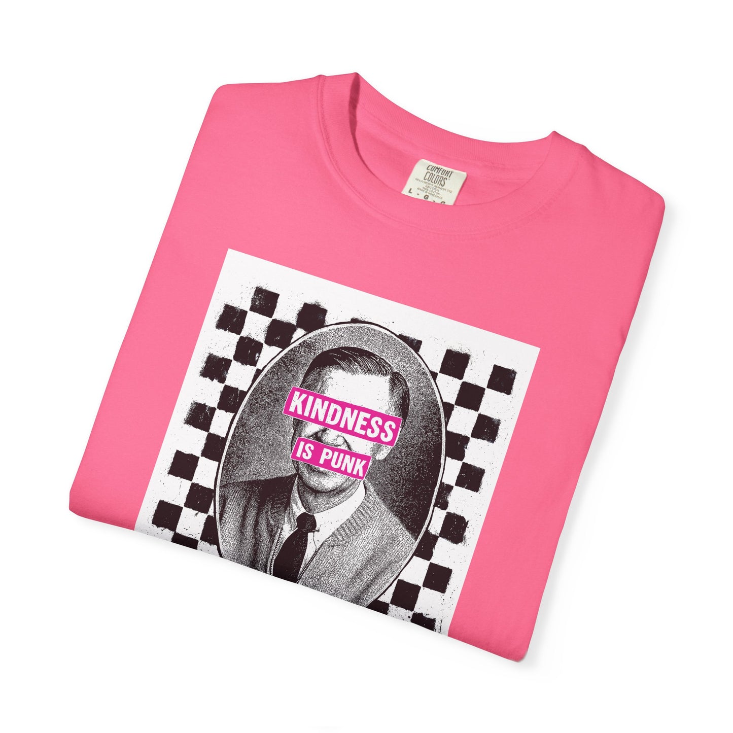 Unlikely Rebel Checkered Edition Unisex T-shirt (Pink)
