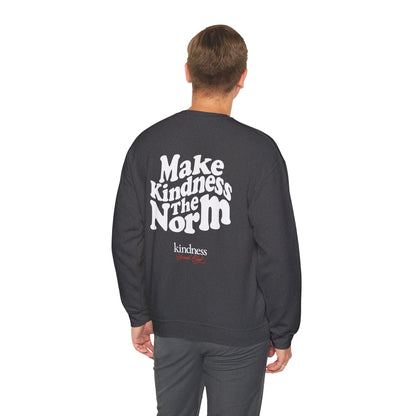 Make Kindness the Norm (Wavy) Unisex Crew Sweatshirt - By: Favio Moreno (KSC Rich)