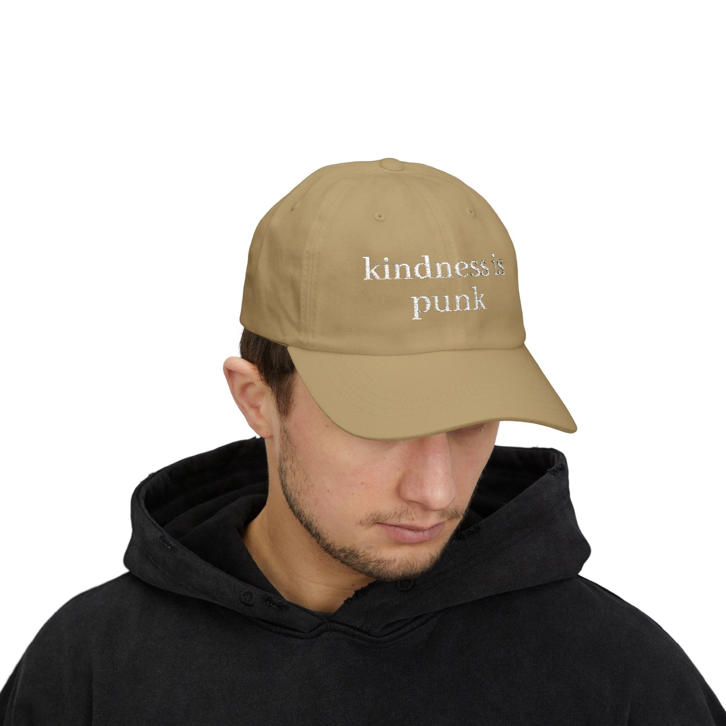 Kindness Is Punk  Embroidered Dad Cap