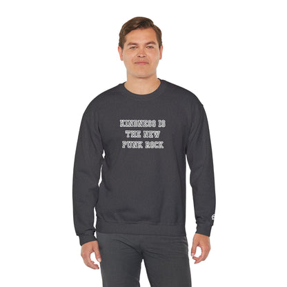 B-Side Rebel (Kindness is Punk) - Varsity Embroidered Crewneck Sweatshirt