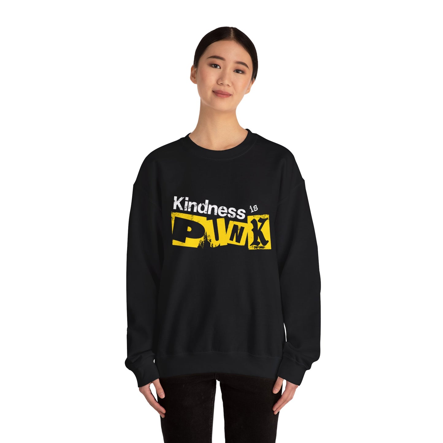 Yellow Signal Crewneck Sweatshirt by Favio Moreno