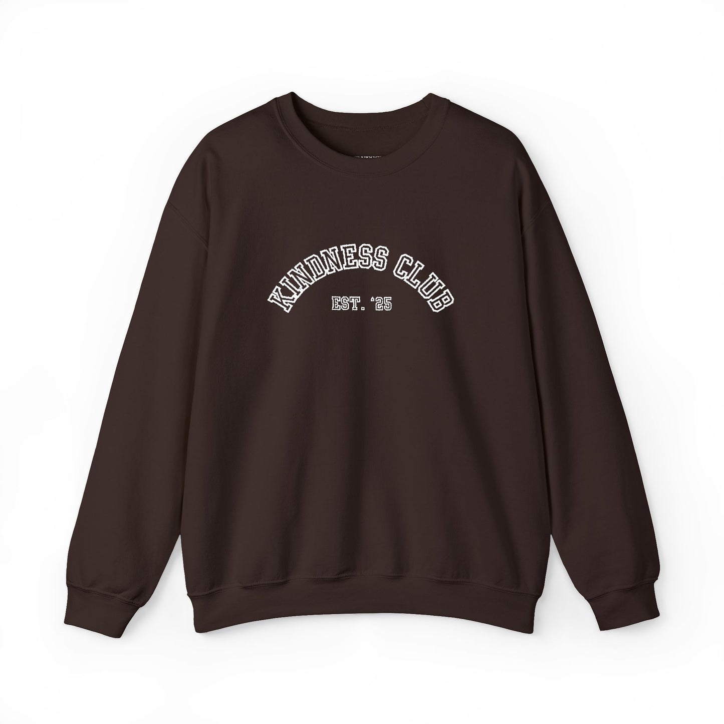 Kindness Club Varsity Embroidered Crewneck Sweatshirt
