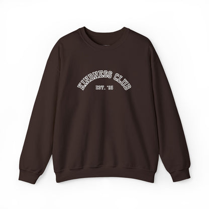 Kindness Club Varsity Embroidered Crewneck Sweatshirt