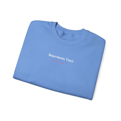 Kindness Conquers Unisex Crew Sweatshirt By: Favio Moreno (KSC Rich)