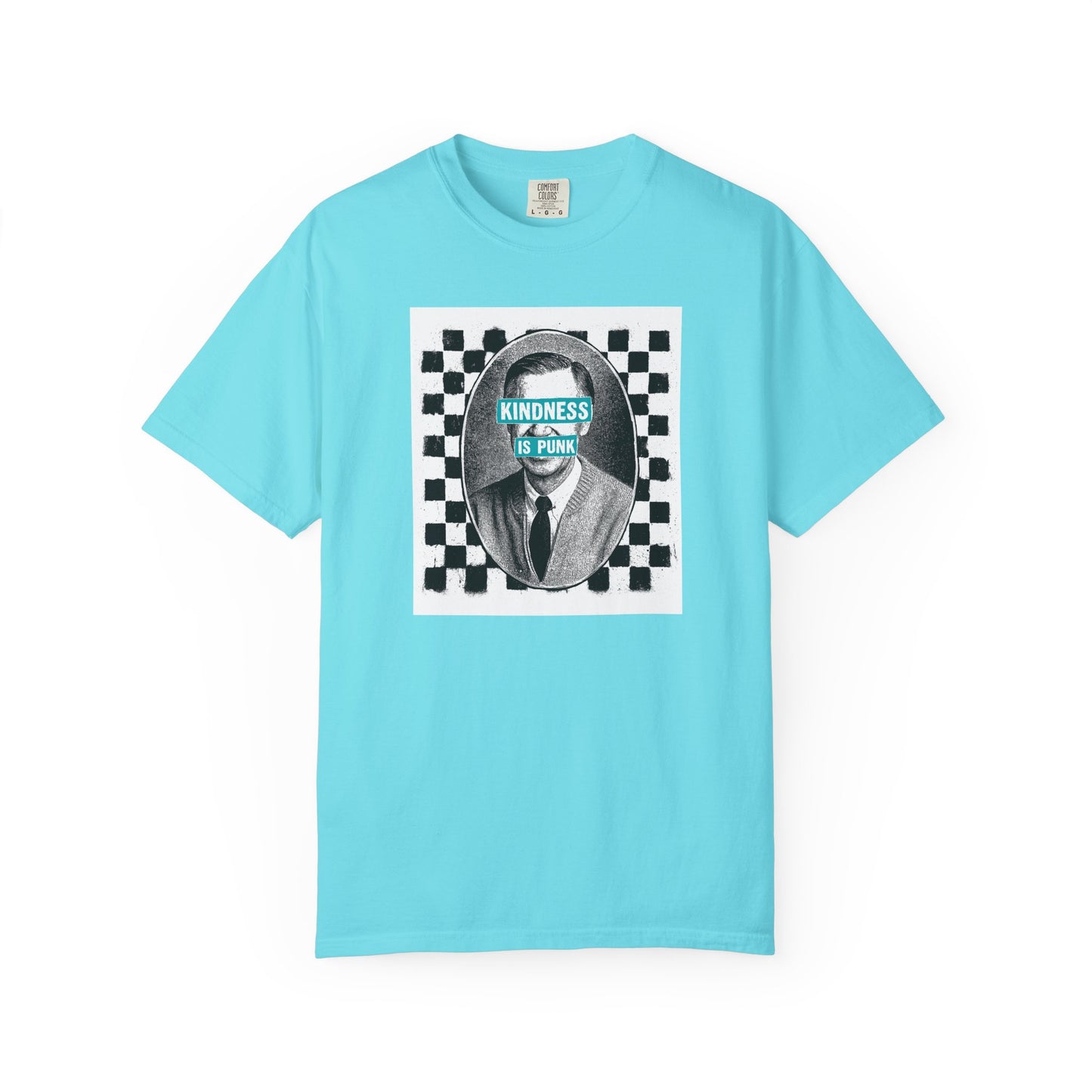Unlikely Rebel Checkered Edition Unisex T-shirt (Blue)