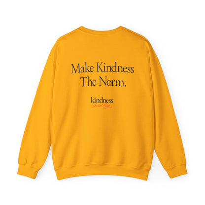 Make Kindness The Norm Unisex Crew Sweatshirt (Reg KSC Light) - By: Favio Moreno