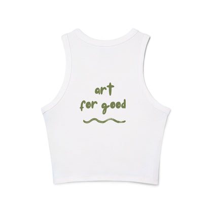 The Cure - Floral Racer Tank