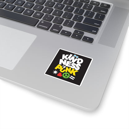 Peace, Love, and Punk Sticker by Favio Moreno