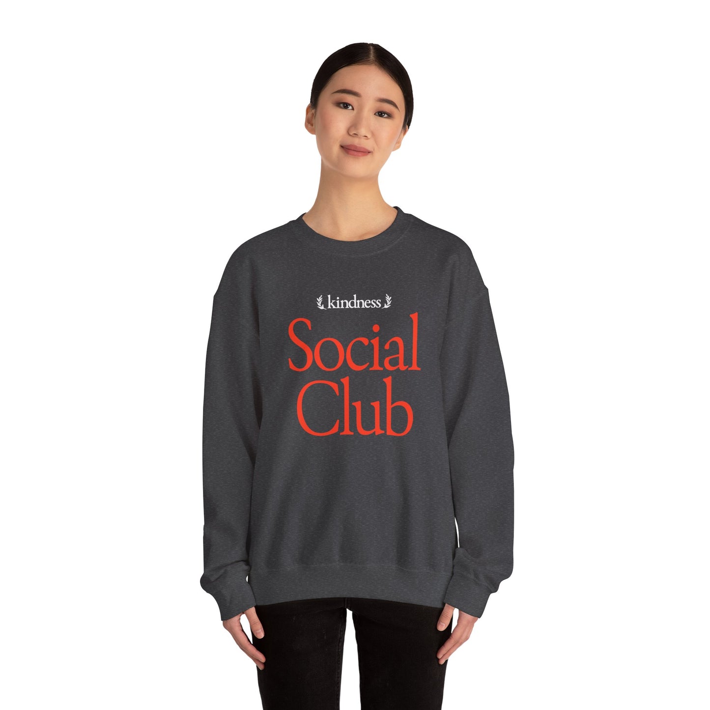 Kindness Social Club - By: Favio Moreno – Varsity Unisex Crew Sweatshirt (KSC Rich)