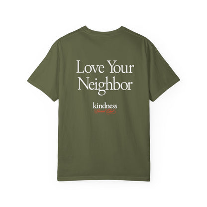 Love Your Neighbor - By: Favio Moreno - Unisex T-Shirt (KSC, Reg, Rich)