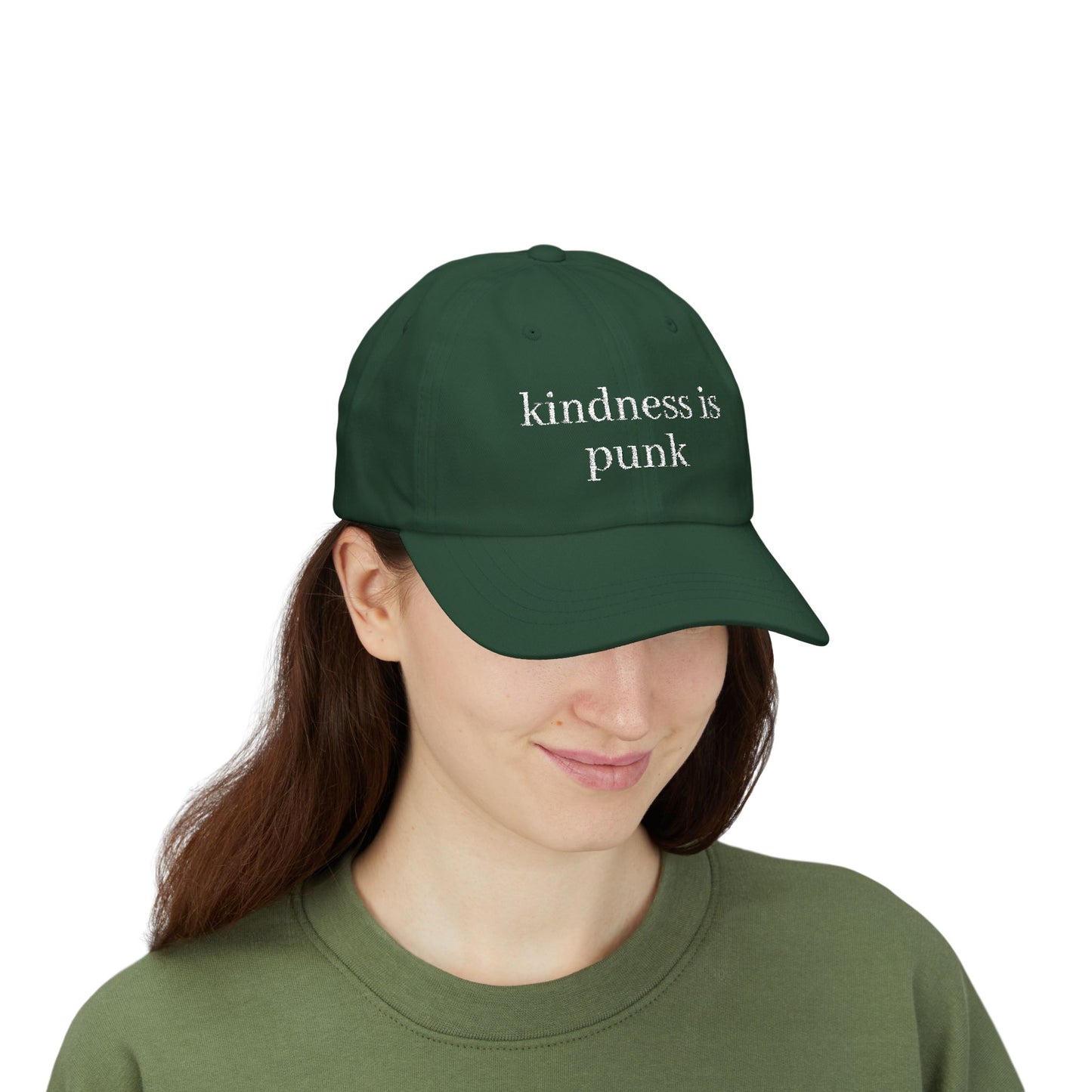 Kindness Is Punk  Embroidered Dad Cap