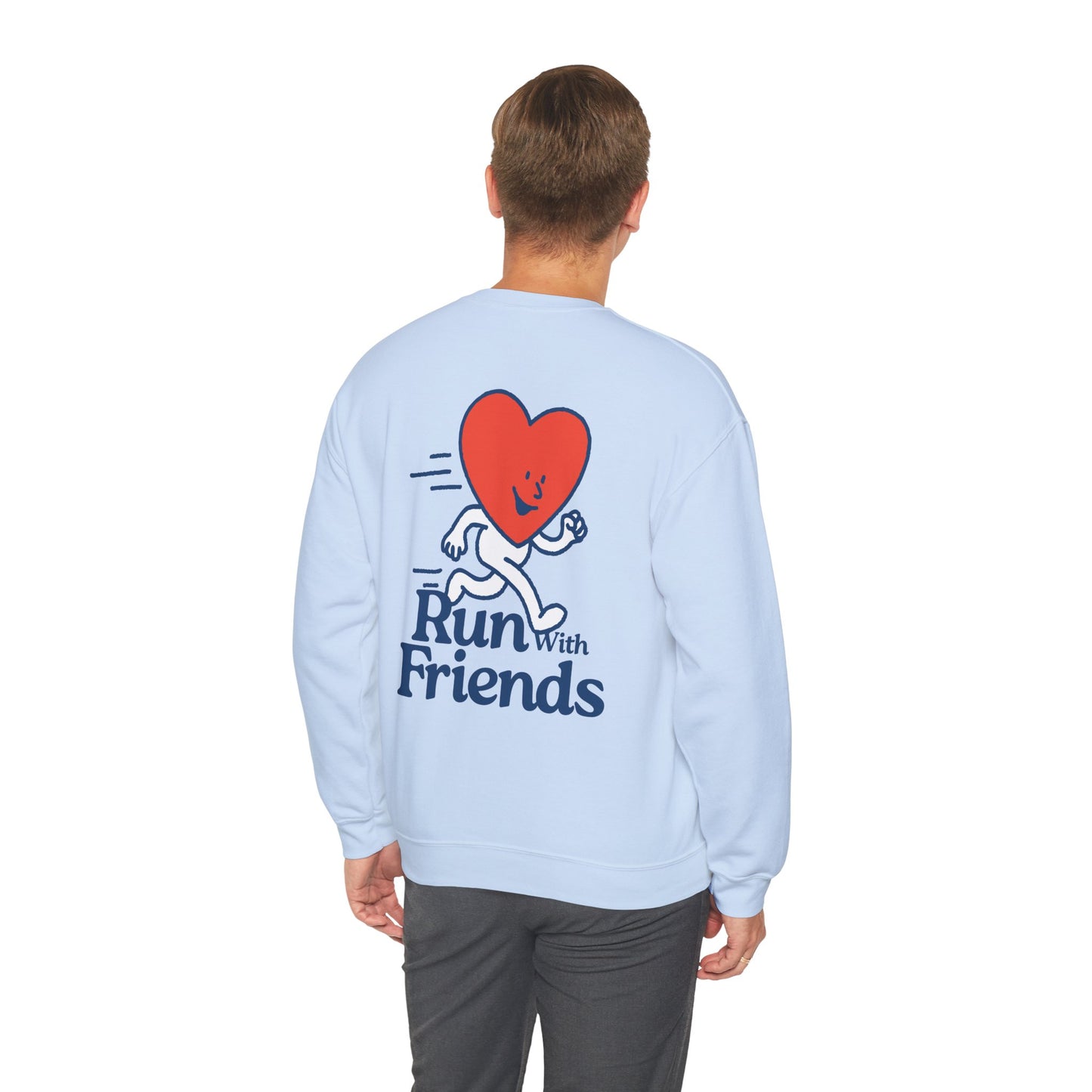 "Run with Friends" - Kindness Social Club - Crewneck Sweatshirt