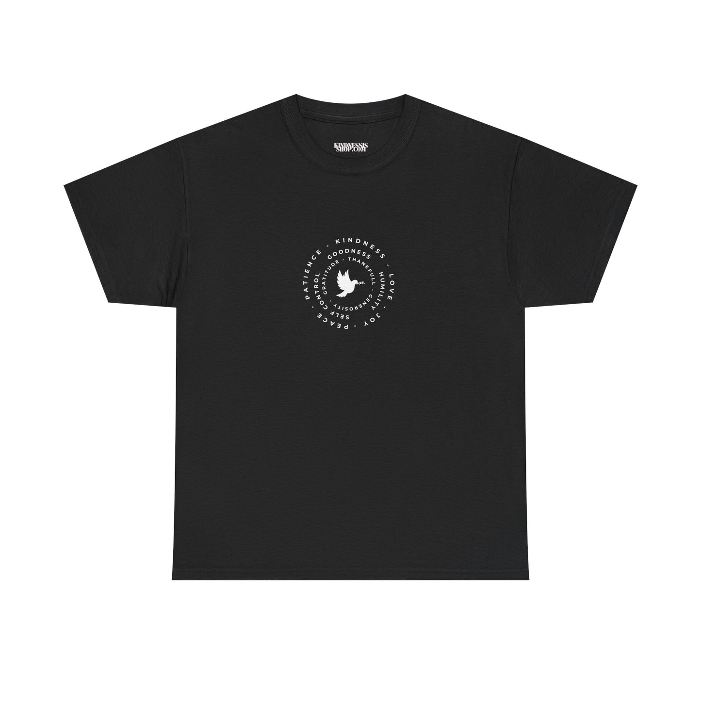 Peace Dove Circle Graphic Tee — "Be Kind To One Another"