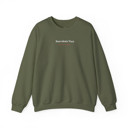 Kindness Conquers Unisex Crew Sweatshirt By: Favio Moreno (KSC Rich)