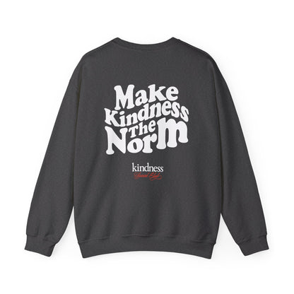 Make Kindness the Norm (Wavy) Unisex Crew Sweatshirt - By: Favio Moreno (KSC Rich)