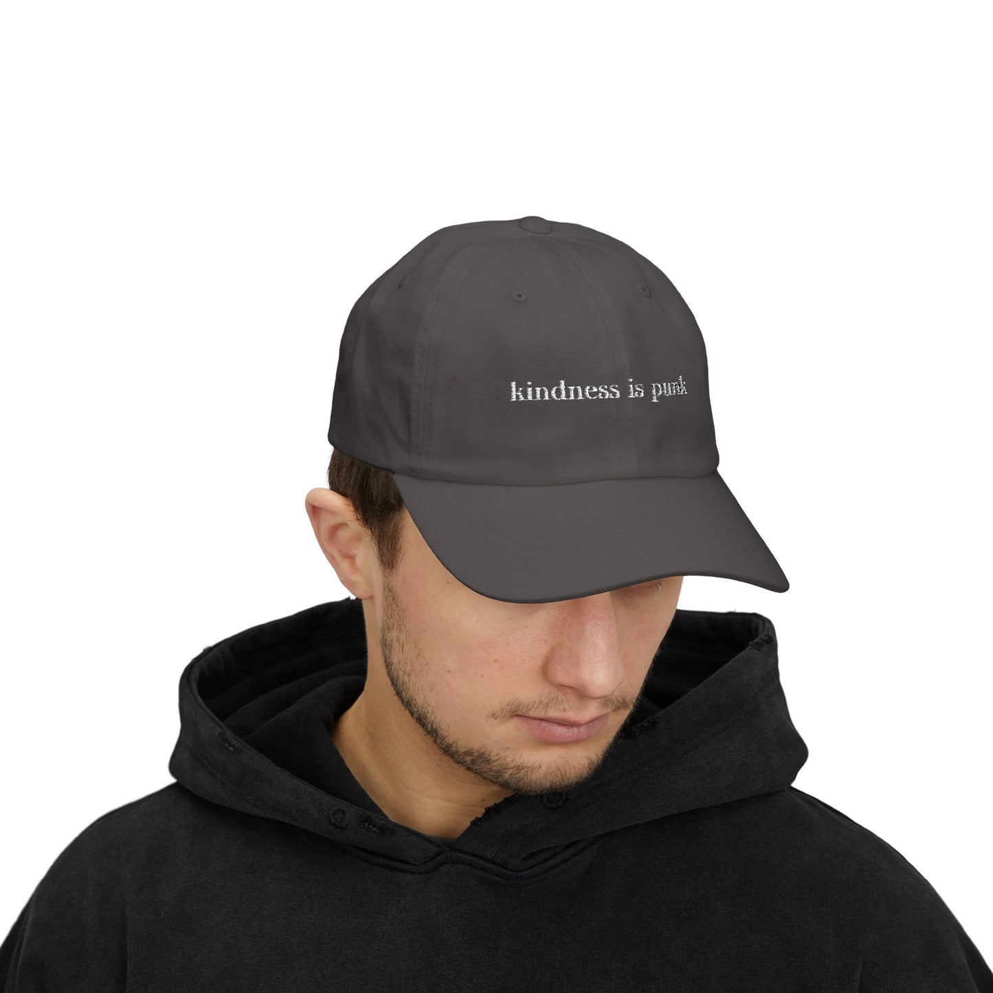 Kindness Is Punk  Embroidered Dad Cap
