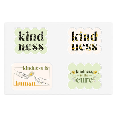 Kindness Sticker Sheet — By: AMR - In Bloom, Heirloom, Daisy, The Cure