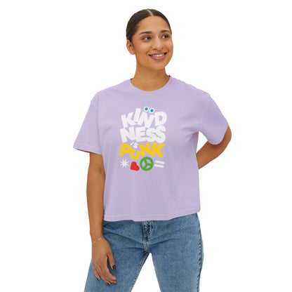 Peace, Love, and Punk Women's Boxy Tee by Favio Moreno