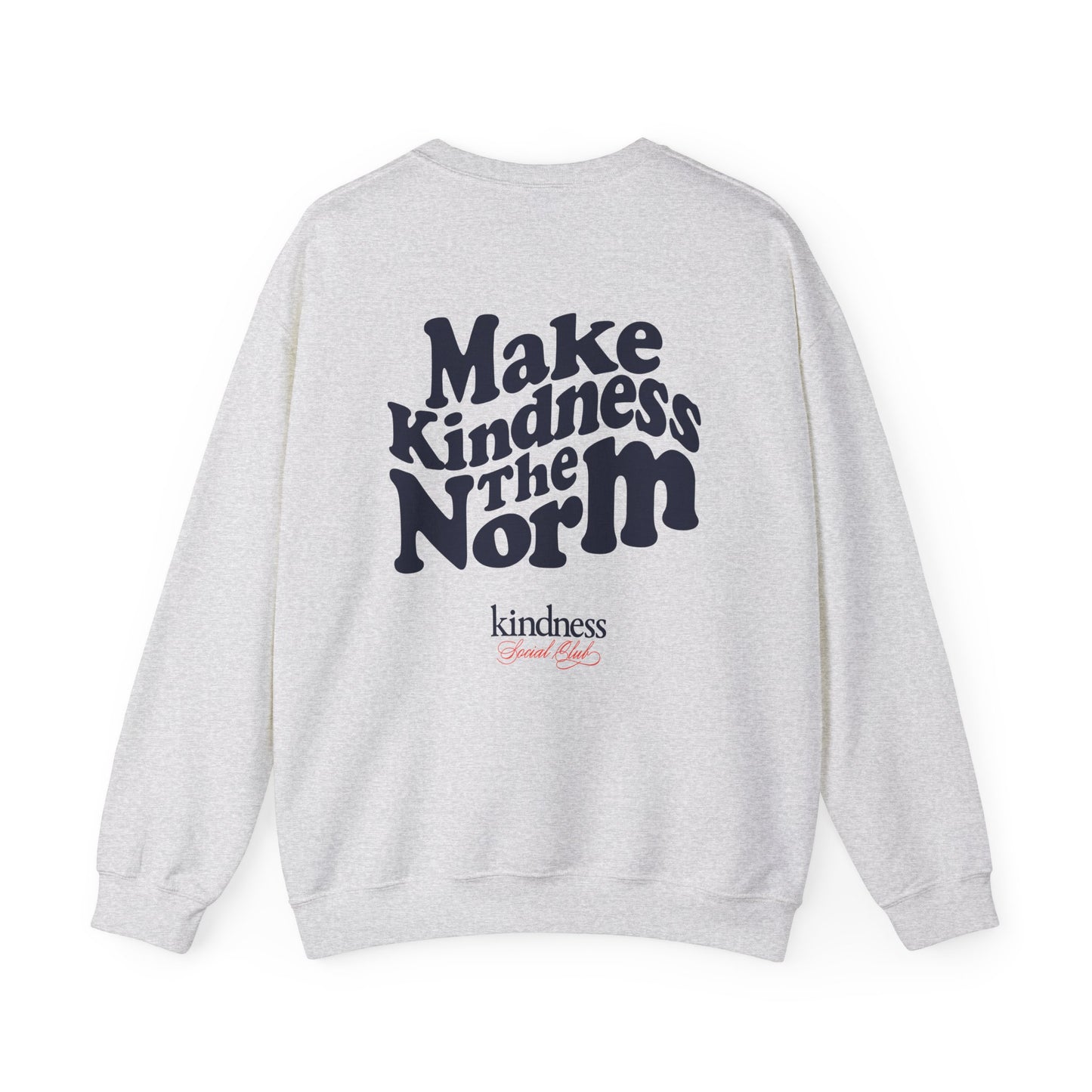 Make Kindness the Norm (Wavy)Unisex Crew Sweatshirt By: Favio Moreno (KSC Light)
