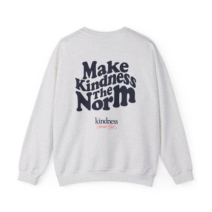 Make Kindness the Norm (Wavy)Unisex Crew Sweatshirt By: Favio Moreno (KSC Light)
