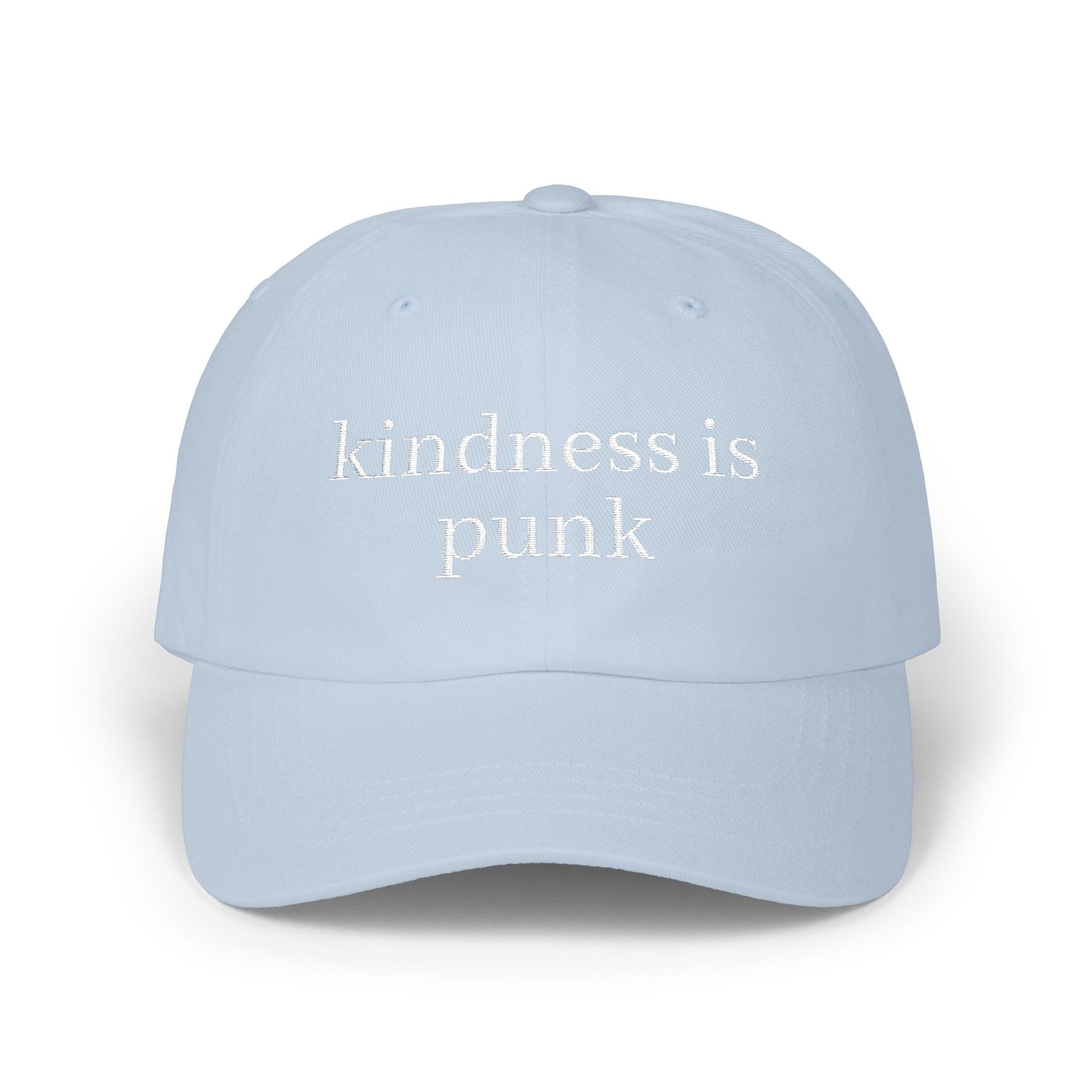 Kindness Is Punk  Embroidered Dad Cap