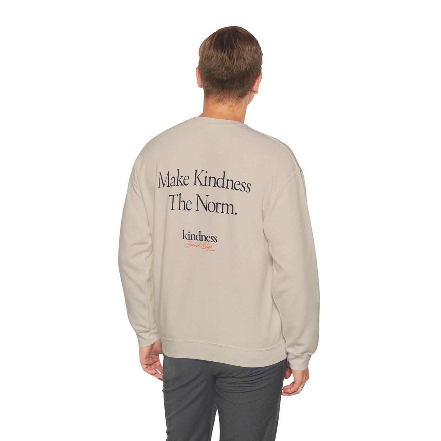 Make Kindness The Norm Unisex Crew Sweatshirt (Reg KSC Light) - By: Favio Moreno