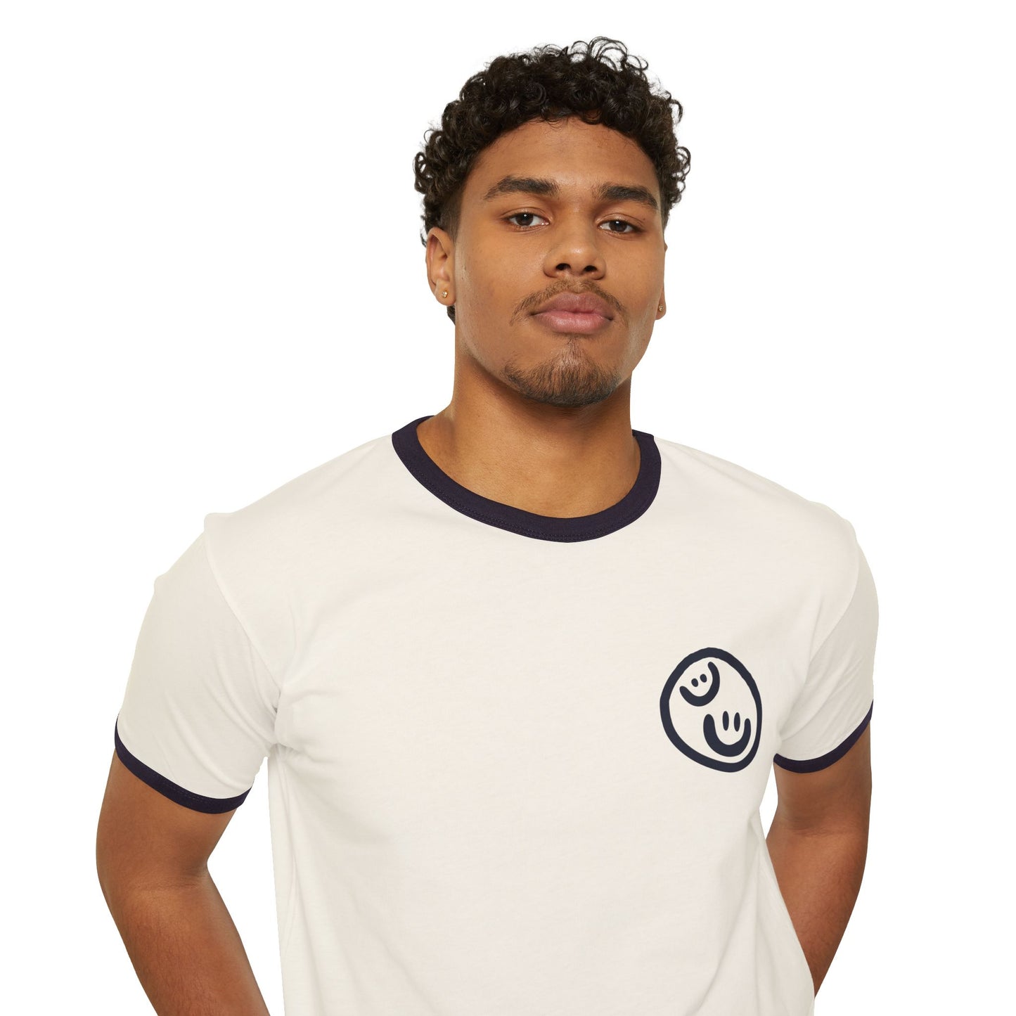 Make Kindness the Norm (Wavy) Unisex Ringer T-Shirt - By: Favio Moreno
