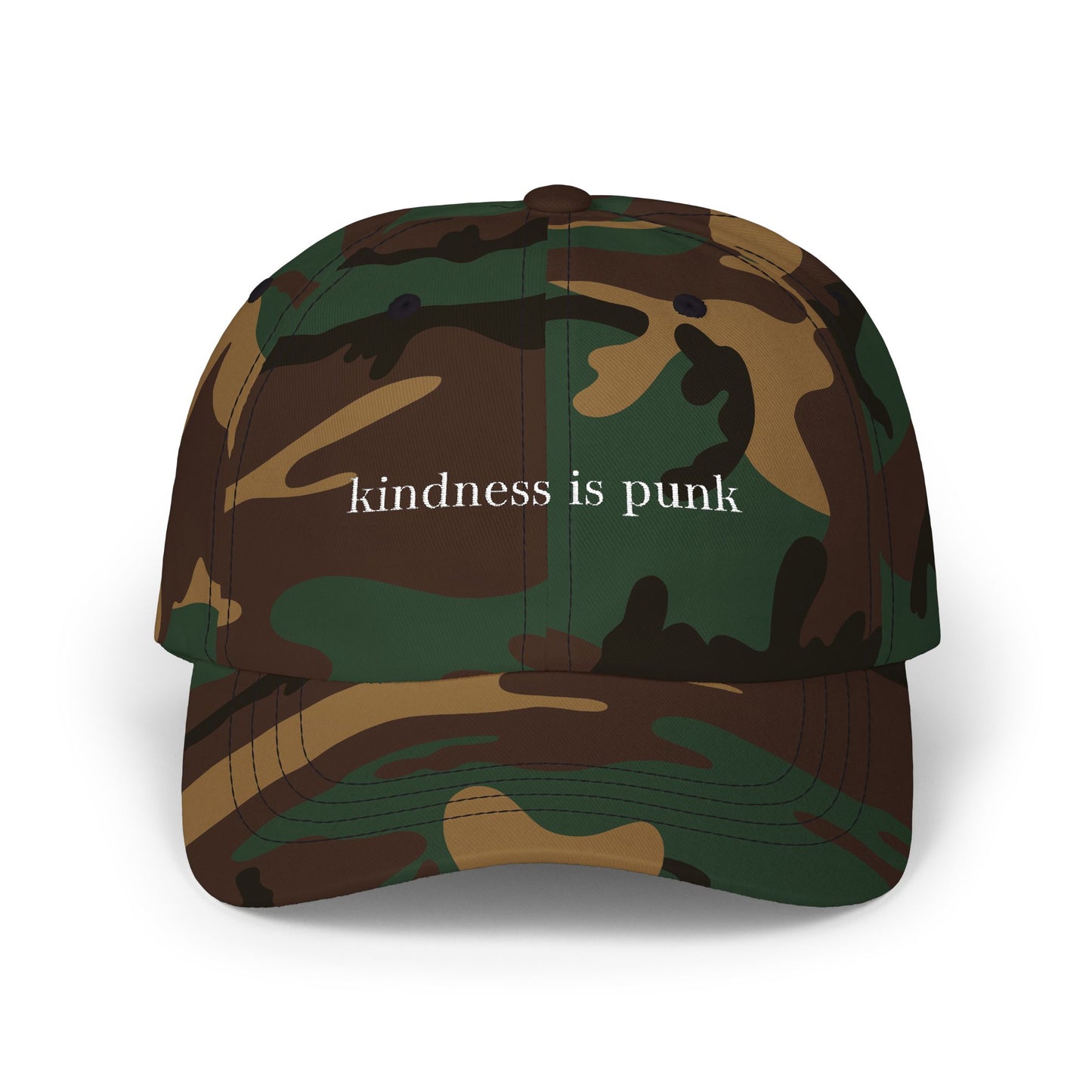 Kindness Is Punk  Embroidered Dad Cap