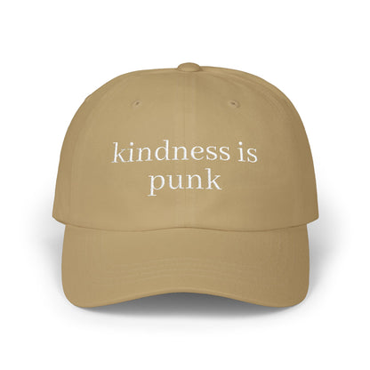 Kindness Is Punk  Embroidered Dad Cap