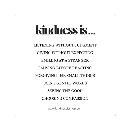 Kindness Is a Superpower Sticker 3x3