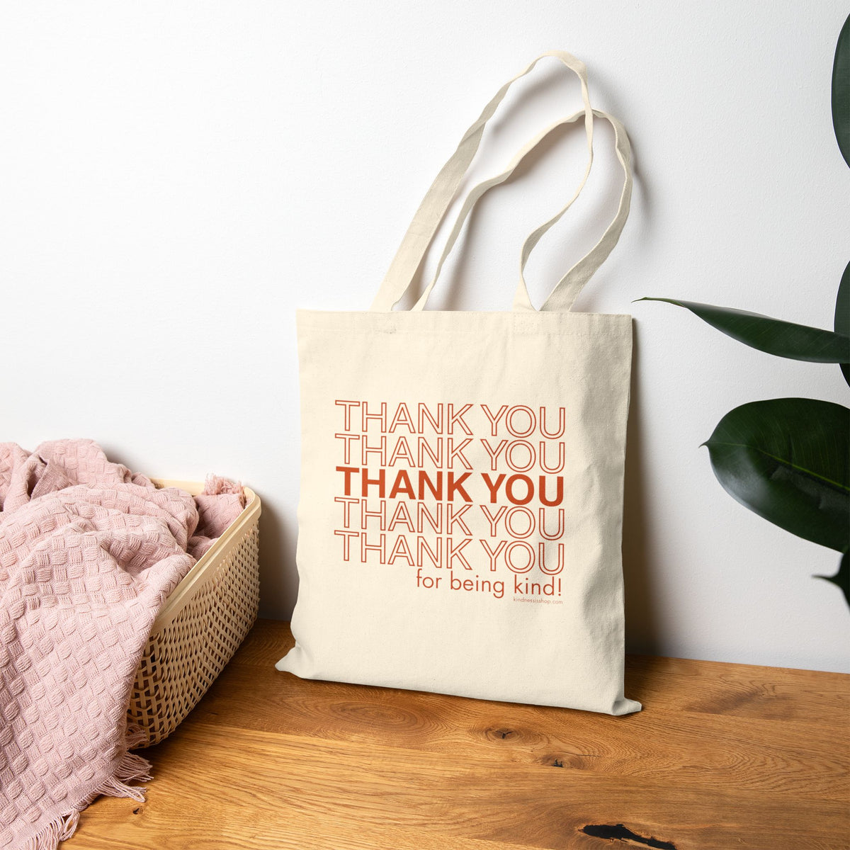 Thank You For Being Kind Canvas Tote Bag