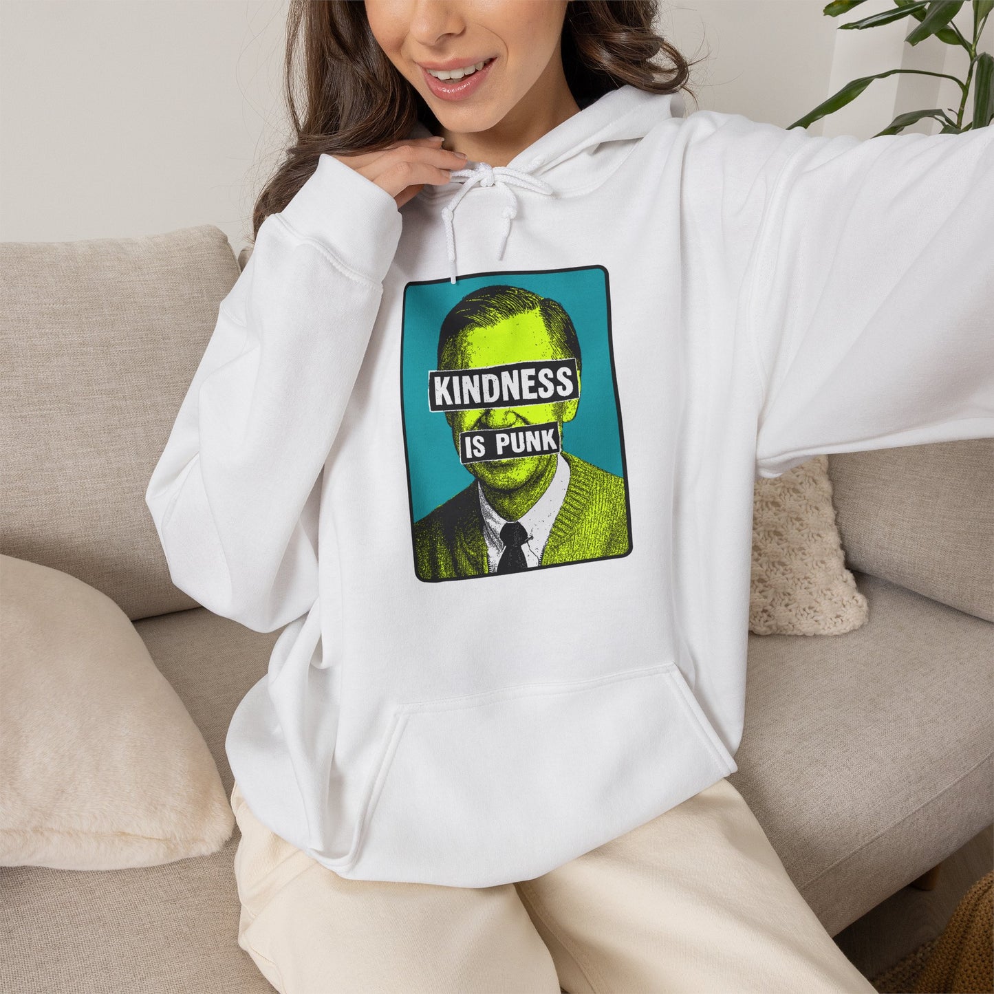 Unlikely Rebel Pop Art Edition Unisex Hoodie (Blue)