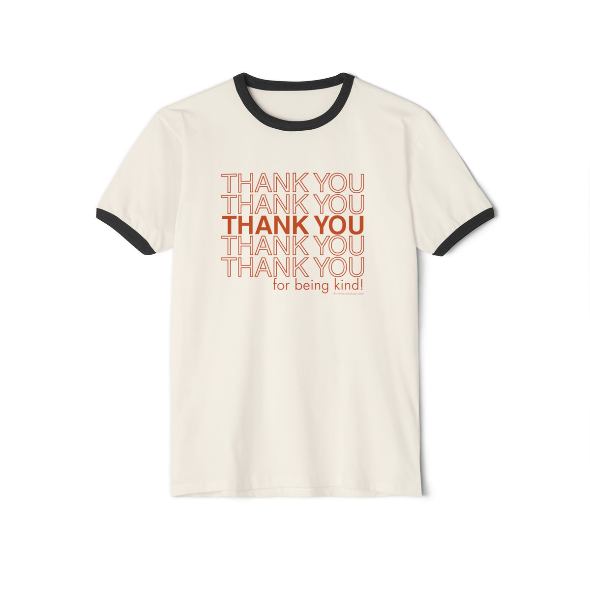 "Thank You for Being Kind" Retro Ringer T‑Shirt