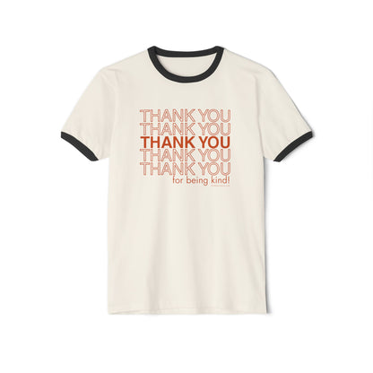 "Thank You for Being Kind" Retro Ringer T‑Shirt