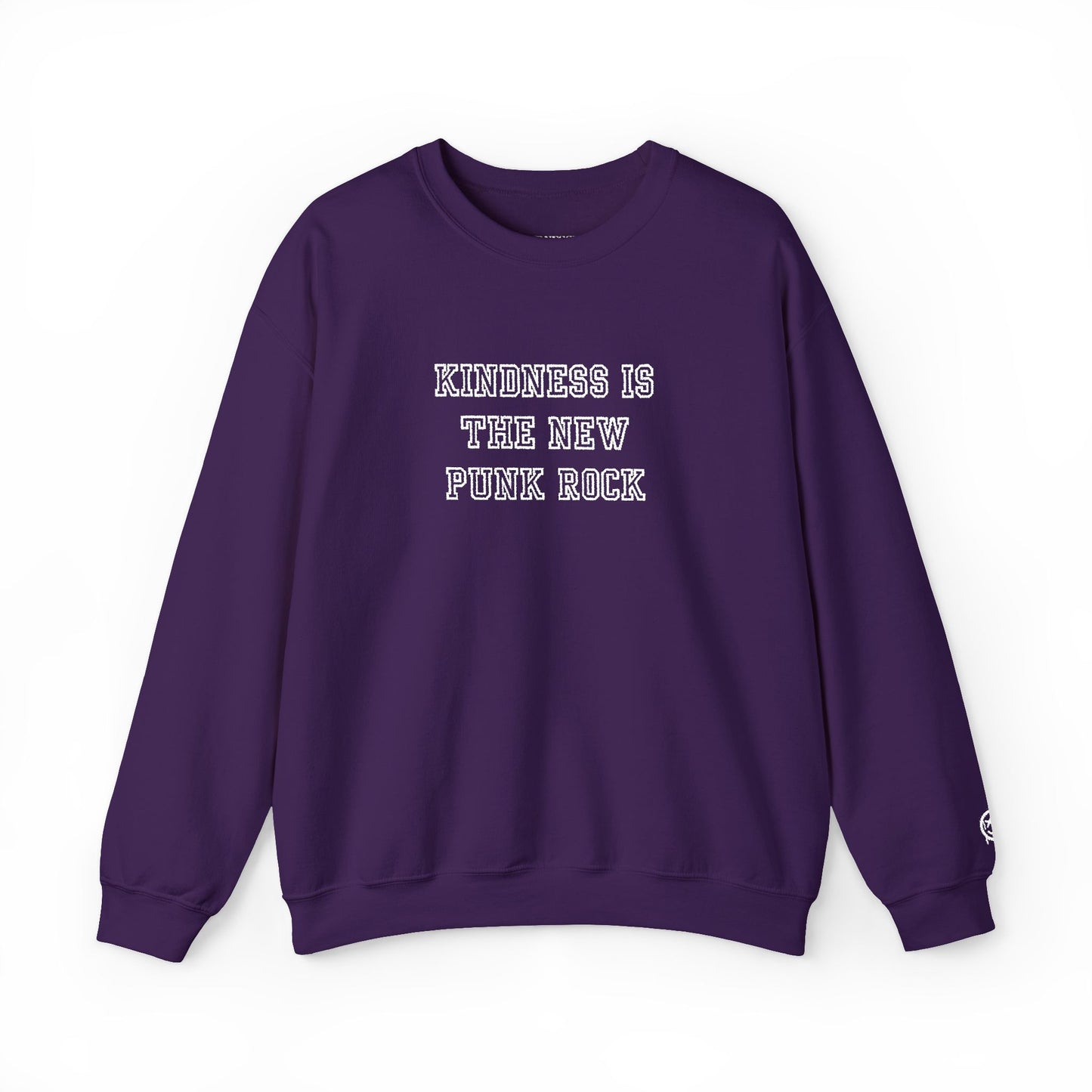 B-Side Rebel (Kindness is Punk) - Varsity Embroidered Crewneck Sweatshirt