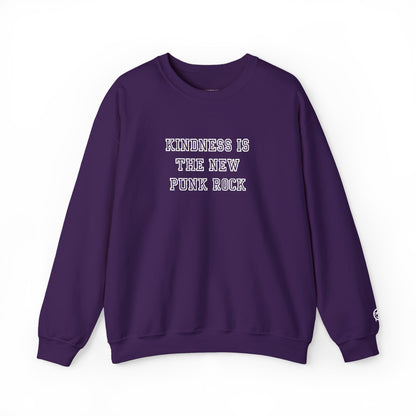 B-Side Rebel (Kindness is Punk) - Varsity Embroidered Crewneck Sweatshirt