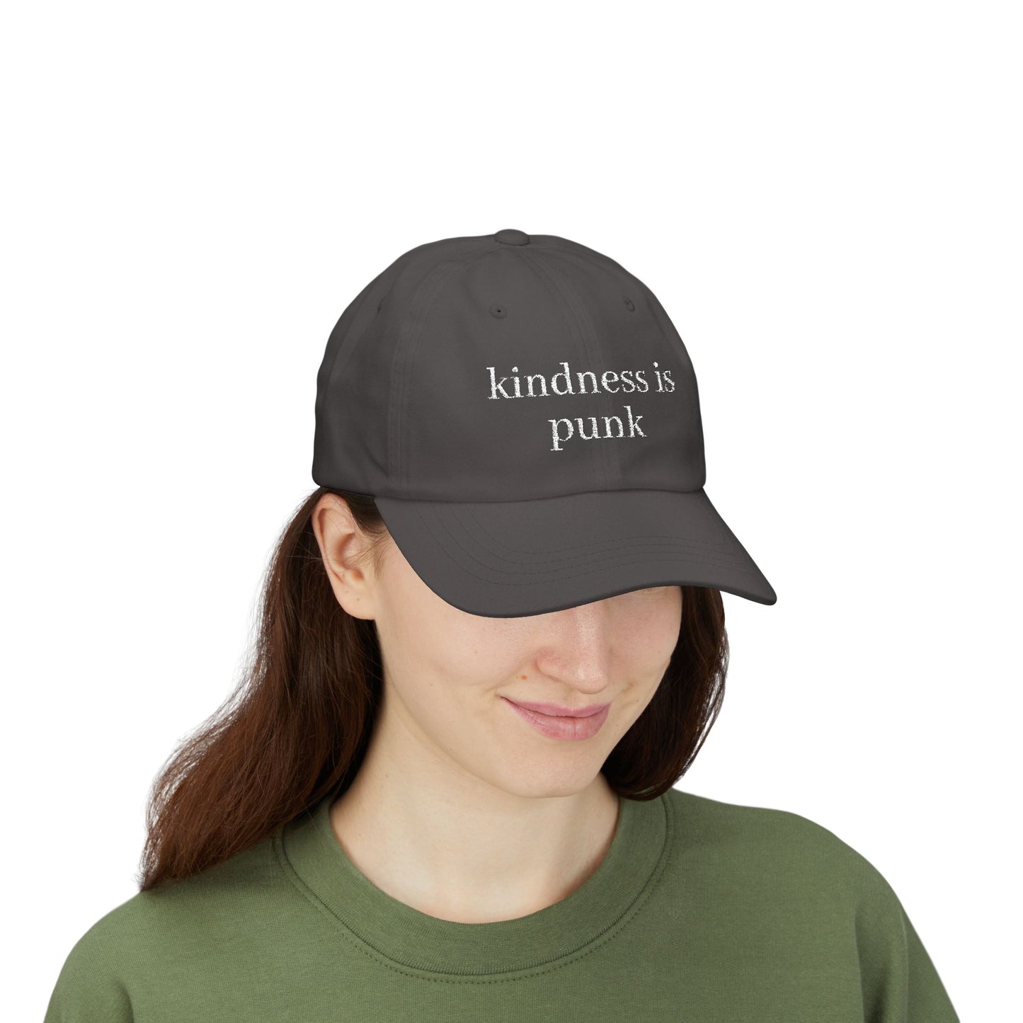 Kindness Is Punk  Embroidered Dad Cap