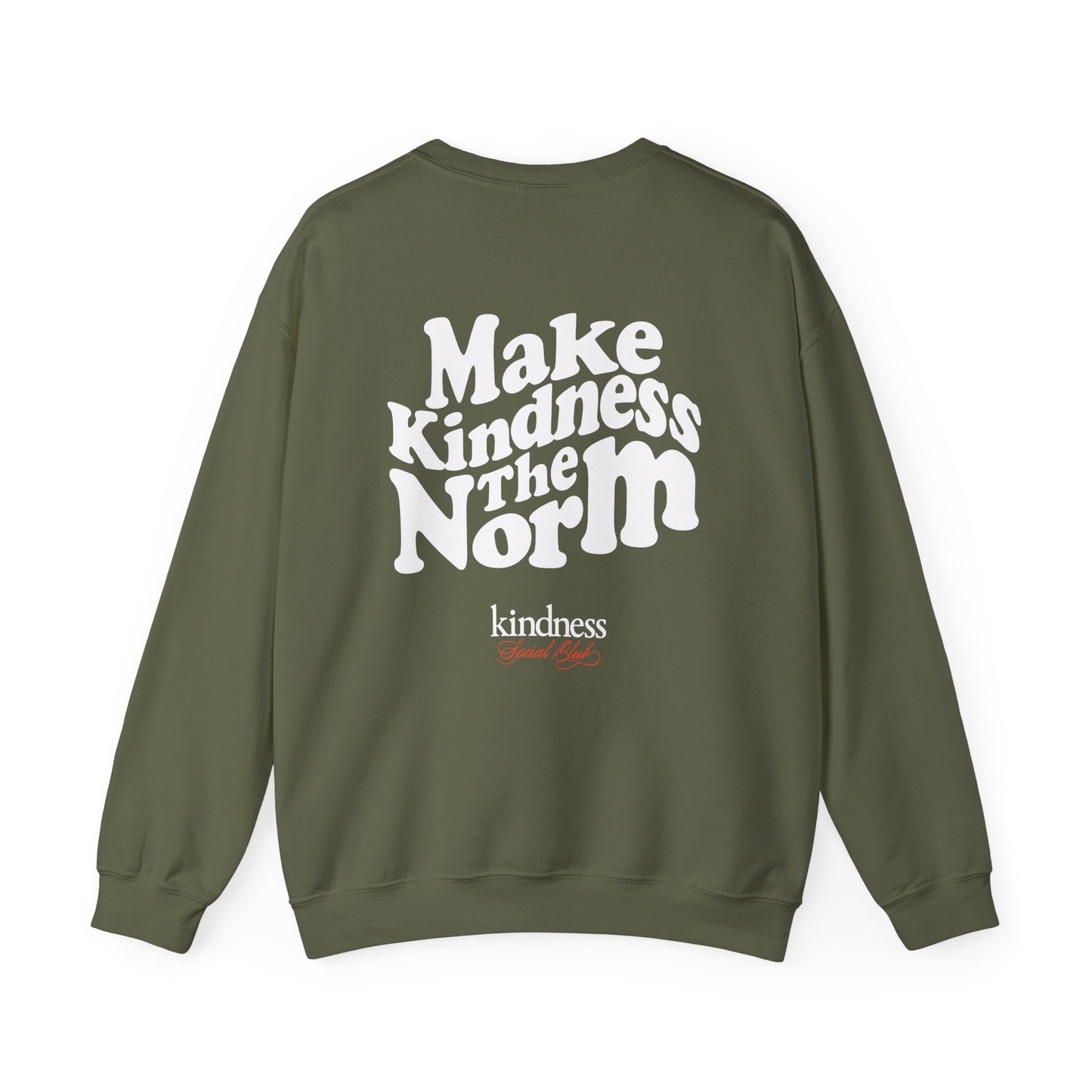 Make Kindness the Norm (Wavy) Unisex Crew Sweatshirt - By: Favio Moreno (KSC Rich)