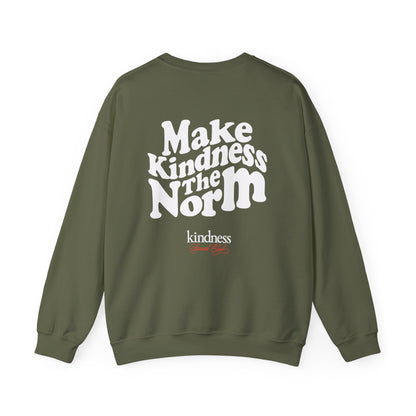 Make Kindness the Norm (Wavy) Unisex Crew Sweatshirt - By: Favio Moreno (KSC Rich)