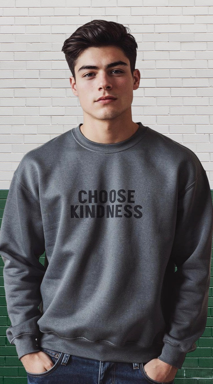 Choose Kindness Embroidered Crewneck Sweatshirt